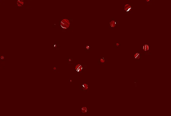 带有圆盘的浅红色矢量纹理 图解与一组闪亮的彩色抽象圈 美丽网站的模式 — 图库矢量图片