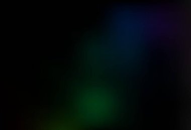 Koyu Çokrenkli, Gökkuşağı vektörü soyut bulanık şablon. Bulanık ve gradyan renkte renkli çizimler. Marka kitabı için şık bir kapak..