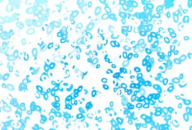 Noktalı açık yeşil vektör arkaplanı. Doğa tarzında renkli baloncuklu soyut illüstrasyon. Reklamlar, broşürler için desen.