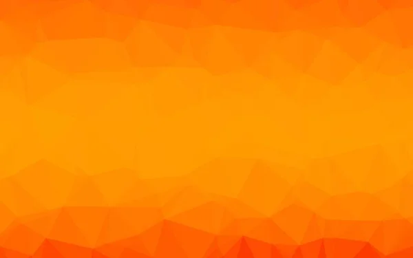 Light Orange Vektor Polygon Abstraktes Layout — Stockvektor