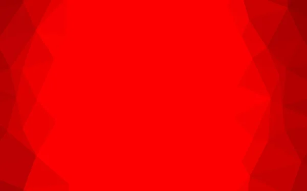 Luz Vermelho Vetor Polígono Layout Abstrato — Vetor de Stock