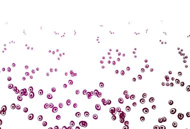 Disklerle açık mor vektör dokusu. Doğa tarzında bulanık halkaları olan güzel renkli çizimler. Posterler, afişler için tasarım.