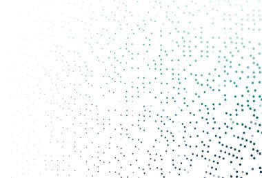 Açık mavi, daireli yeşil vektör şablonu. Soyut arka planda bulanık kabarcıklar ve renkli gradyan. Posterler, afişler için tasarım.