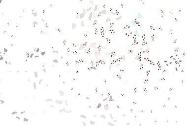 Açık yeşil, soyut şekilli kırmızı vektör arkaplan. Soyut tarzda rengarenk gradyan şekilleri olan bir resim. Bir cep telefonu için arka plan.