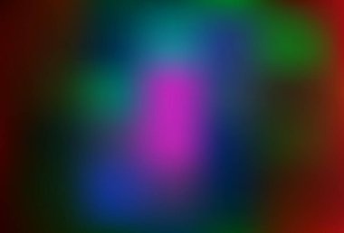 Koyu renk, Gökkuşağı vektörü parlak deseni bulanıklaştırdı. Gıcır gıcır, renkli bir tasvir. Tasarımınız için yepyeni bir şablon.