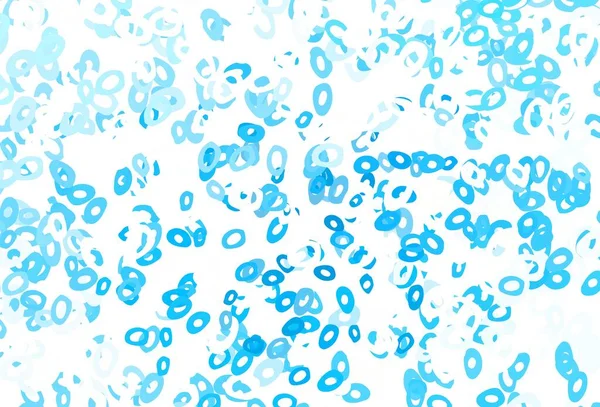 Светло Синий Зеленый Векторный Покров Пятнами Размытые Пузыри Абстрактном Фоне — стоковый вектор