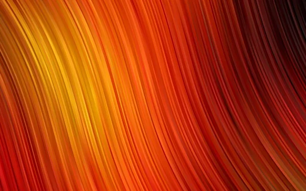 Rouge Clair Fond Vectoriel Jaune Avec Lignes Courbées — Image vectorielle