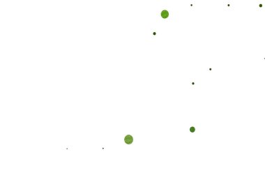 Küreli açık yeşil vektör deseni. Doğa tarzında renkli baloncuklu soyut illüstrasyon. Posterler, afişler için tasarım.