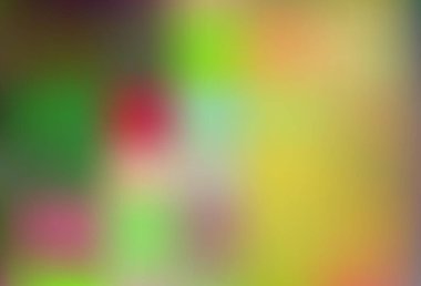 Açık yeşil, sarı vektör modern bokeh deseni. Gradyanı olan belirsiz bir soyut çizim. Marka kitabı için şık bir kapak..