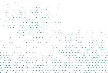 Açık mavi, kare şeklinde yeşil vektör deseni. Dikdörtgenli soyut gradyan çizimi. Şablon bir arkaplan olarak kullanılabilir.