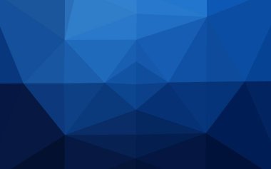 Koyu mavi vektör çokgen arkaplan.