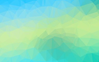 Açık Mavi, Sarı vektör düşük poli dokusu.