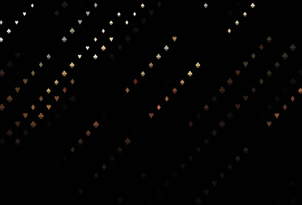 Темно Оранжевое Векторное Покрытие Символами Игры Красочный Градиент Признаками Червей — стоковый вектор