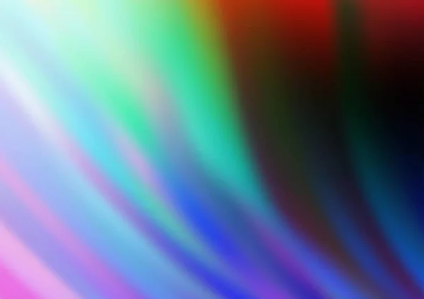 Dark Multicolor Rainbow Vektormuster Mit Lampenformen — Stockvektor