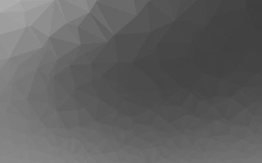 Açık Gümüş, gri vektör soyut çokgen kapağı.