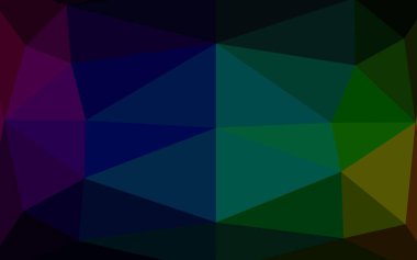 Koyu Çokrenkli, Gökkuşağı vektörü soyut çokgen dokusu.