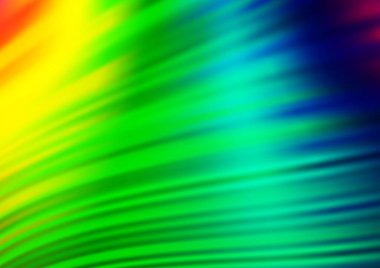 Açık Çokrenkli, eğri çizgili Gökkuşağı vektör şablonu.