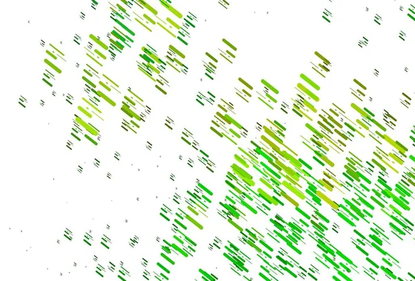 Hellgrüner Gelber Vektorhintergrund Mit Geraden Linien Linien Auf Verschwommenem Abstrakten — Stockvektor