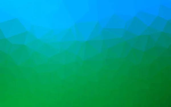 Luz Azul Verde Vetor Triângulo Mosaico Capa — Vetor de Stock