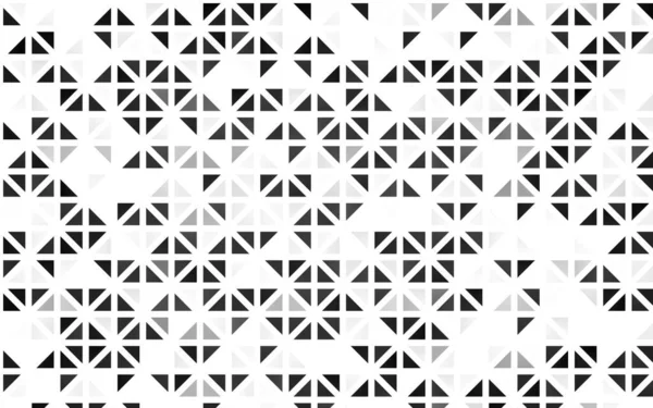 Argent Clair Gris Vecteur Modèle Sans Couture Avec Cristaux Triangles — Image vectorielle