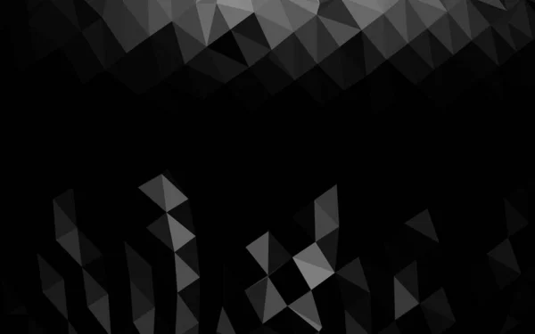Темне Срібло Сірий Векторний Багатокутник Абстрактне Компонування — стоковий вектор