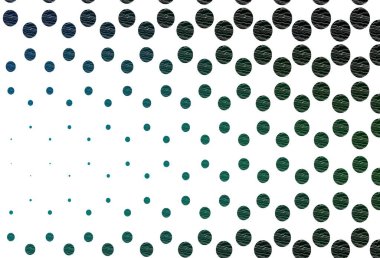 Açık mavi, baloncuklu yeşil vektör arka planı. Doğa tarzında renkli baloncuklu soyut illüstrasyon. Marka kitabınız için şablon.