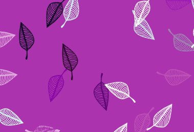 Hafif Mor vektör çizim arkaplanı. Doğal yaprağı olan zarif, parlak bir illüstrasyon. Paketleme için el boyası tasarımı, duvar kağıdı.