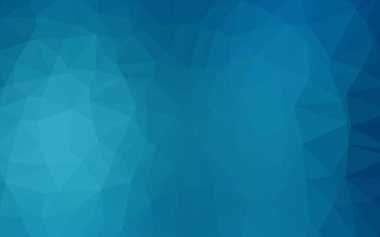 Koyu mavi vektör üçgen şablon parlıyor.