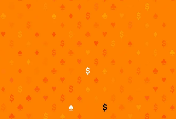 Layout Vettoriale Arancione Chiaro Con Elementi Carte Illustrazione Con Set — Vettoriale Stock