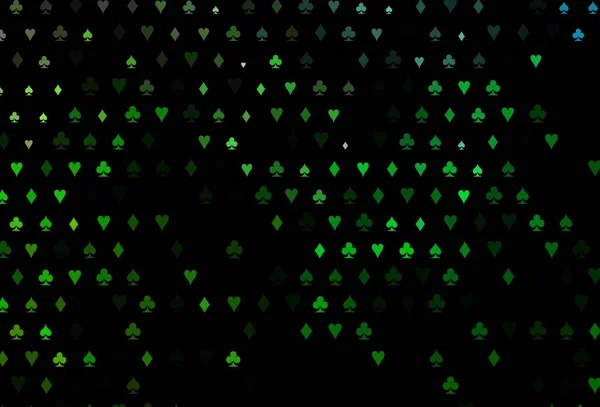 Diseño Vectorial Verde Oscuro Con Elementos Tarjetas Diseño Decorativo Borroso — Vector de stock