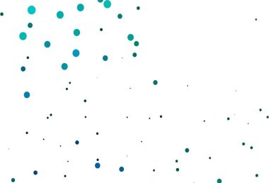 Açık mavi, daire şekilli yeşil vektör düzeni. Doğa tarzında bulanık halkaları olan güzel renkli çizimler. Marka kitabın için tamamen yeni bir şablon.