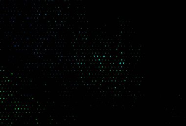 Koyu mavi, yeşil vektör düzeni ve kart elemanları. Oyun kartlarının izole sembollerine sahip soyut çizimler. Kumarhane reklamınız için akıllı tasarım.