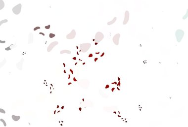 Soyut şekilli açık kırmızı vektör arkaplanı. Renkli rastgele şekillerle modern soyut illüstrasyon. Bir cep telefonu için arka plan.