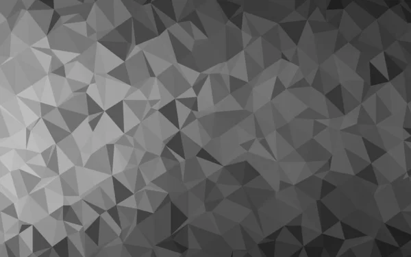 Dark Silver Gray Vector Polygon Abstract Layout — Stock Vector