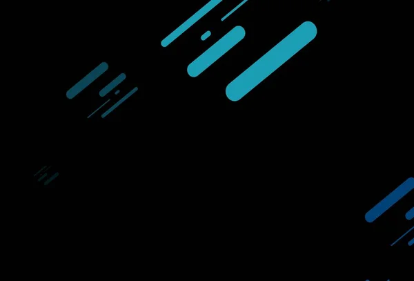 Fond Vectoriel Bleu Foncé Avec Longues Lignes Design Décoratif Flou — Image vectorielle