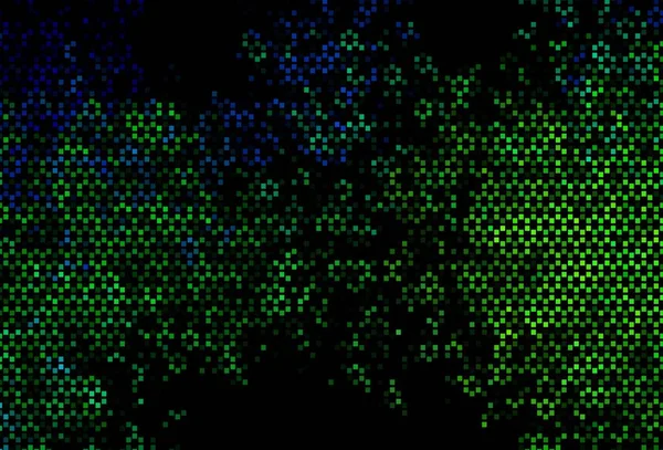 Donkerblauw Geel Vectorpatroon Met Kristallen Rechthoeken Abstracte Gradiënt Afbeelding Met — Stockvector