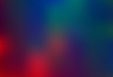 Koyu mavi, kırmızı vektör soyut parlak deseni bulanıklaştırdı. Renkli soyut çizimler ve gradyan. Marka kitabı için şık bir kapak..