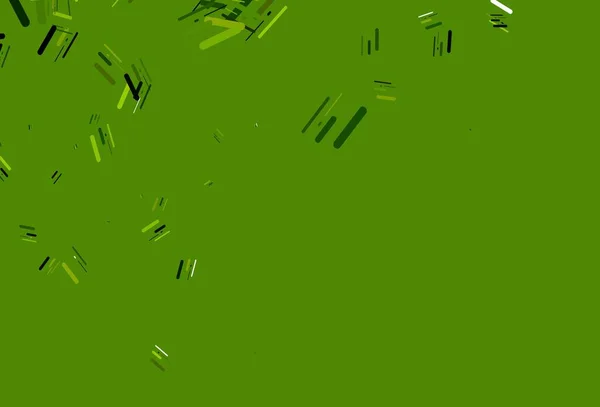 長い線で明るい緑のベクトル背景 譜付きのモダンな幾何学的抽象的なイラスト ビジネスブックレット チラシのパターン — ストックベクタ