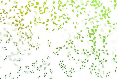 Rastgele şekilli açık yeşil vektör dokusu. Renkli rastgele şekillerle modern soyut illüstrasyon. İşiniz için en iyi akıllı tasarım.