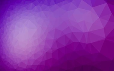 Hafif Mor vektör soyut çokgen düzeni.