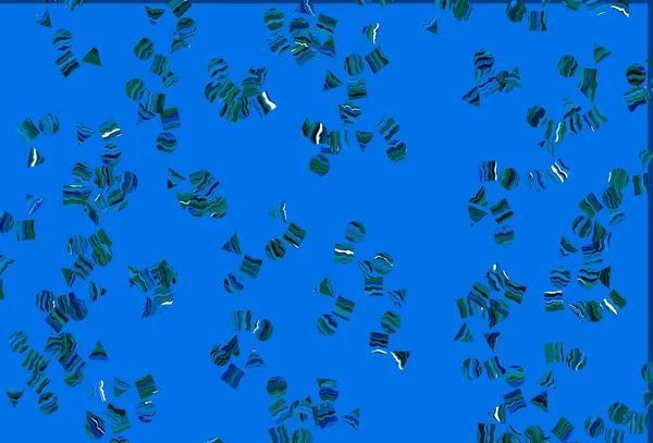 Açık Mavi Yeşil Vektör Desenli Daireli Küplü Daireler Çizgiler Rengarenk — Stok Vektör
