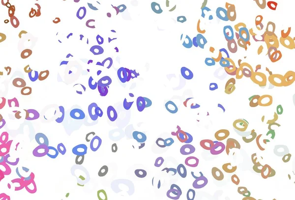 Свет Разноцветный Векторная Компоновка Rainbow Кружочками Абстрактная Иллюстрация Цветными Пузырями — стоковый вектор