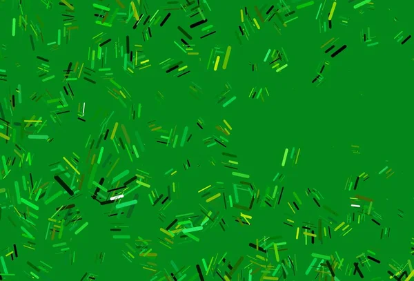 Verde Claro Padrão Vetorial Amarelo Com Linhas Estreitas Glitter Ilustração —  Vetores de Stock