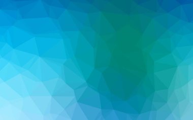 Açık Mavi, Yeşil vektör soyut çokgen kapağı.