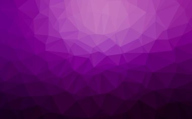 Koyu Mor vektör üçgen şablonu.