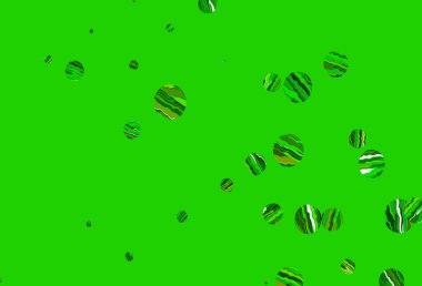 Açık yeşil, daireli sarı vektör şablonu. Doğa tarzında renkli baloncuklu soyut illüstrasyon. Marka kitabın için tamamen yeni bir şablon.