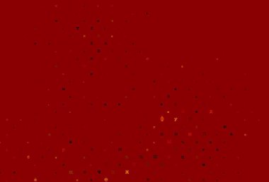 Koyu mavi, latin alfabesi olan yeşil vektör düzeni. ABC İngilizce sembollü modern geometrik çizim. Bu desen kitaplar için reklam, poster ve afiş olarak kullanılabilir..