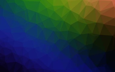 Koyu Çokrenkli, Gökkuşağı vektörü üçgen şablon.