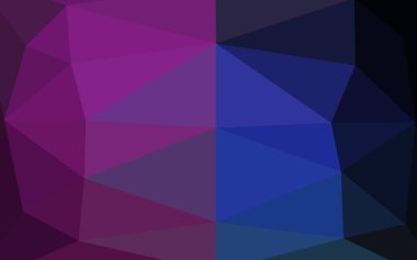 Koyu Pembe, Mavi vektör çokgen desen.