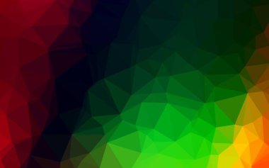 Koyu Çokrenkli, Gökkuşağı vektörü düşük polimerli doku.